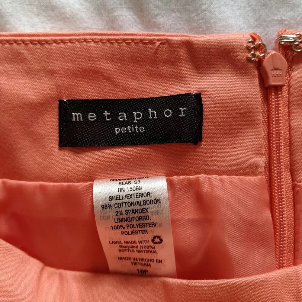 👗Metaphor Orange Straight Skirt (Size: 16P)👗 - Picture 4 of 9